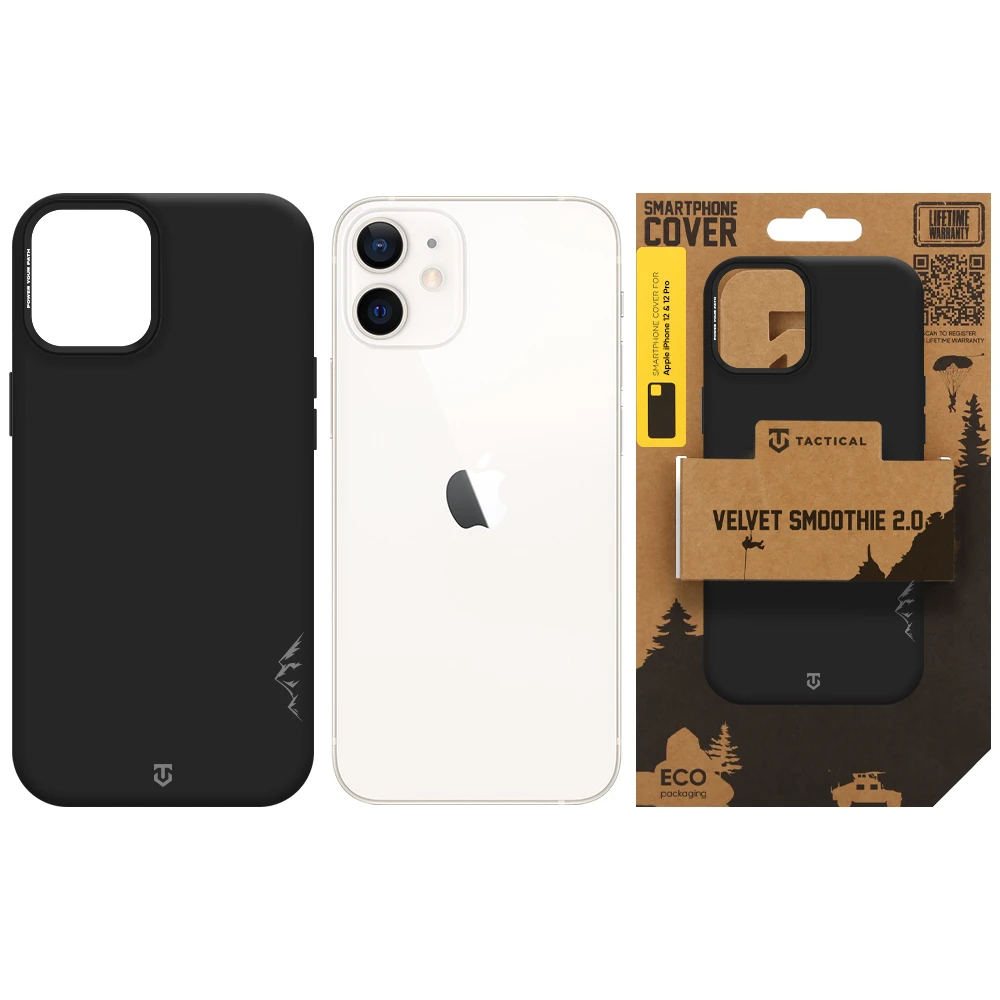 Tactical MagForce Velvet Smoothie 2.0 Kryt pro Apple iPhone 12/12 Pro Asphalt