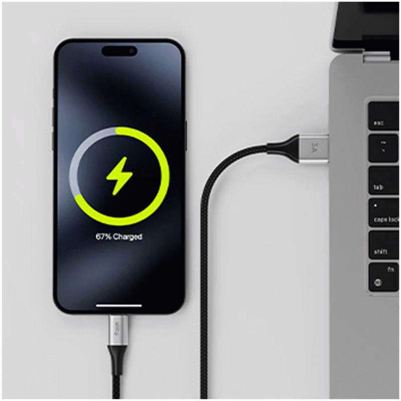 Kabel Allity AUC-01 USB/USB-C 1m 60W, černá