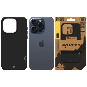 Zadní kryt Tactical MagForce Velvet Smoothie 2.0 pro Apple iPhone 15 Pro, asphalt