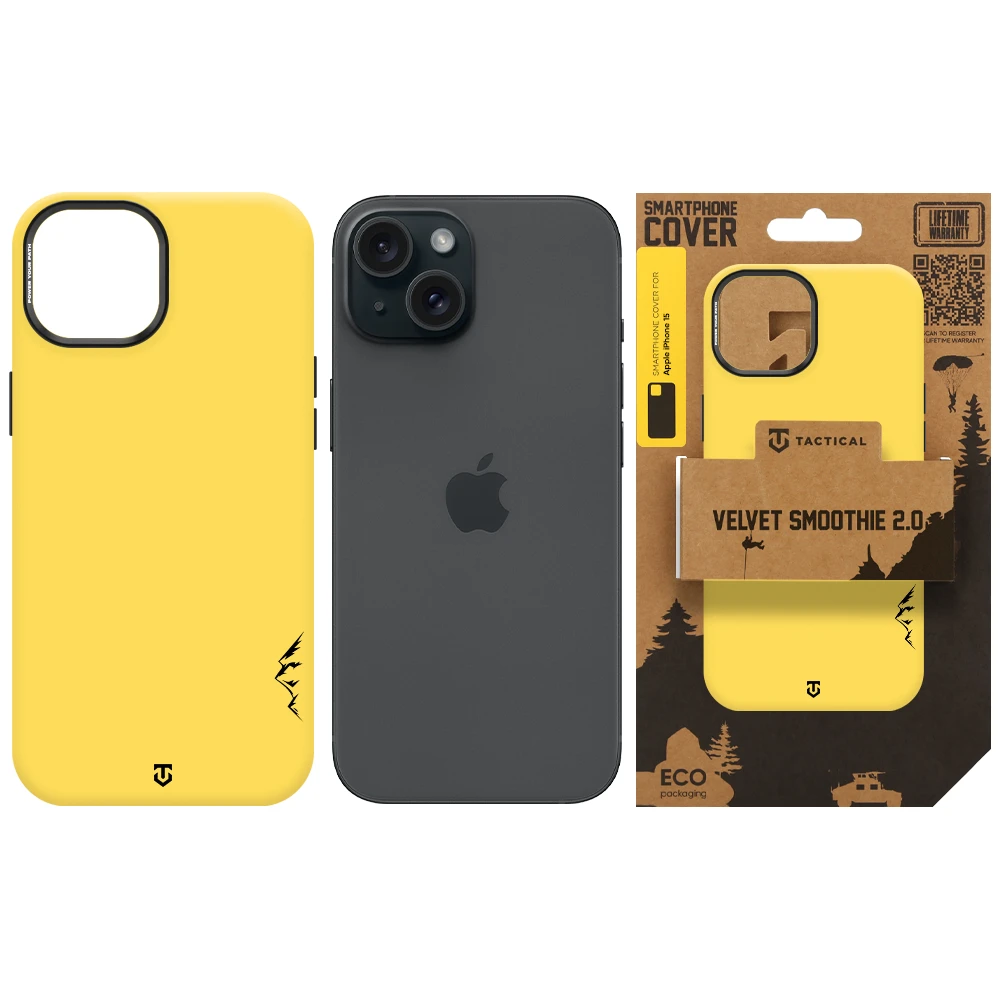 Tactical MagForce Velvet Smoothie 2.0 Kryt pro Apple iPhone 15 Banana