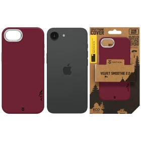 Zadní kryt Tactical MagForce Velvet Smoothie 2.0 pro Apple iPhone 16e/17e, burgundy