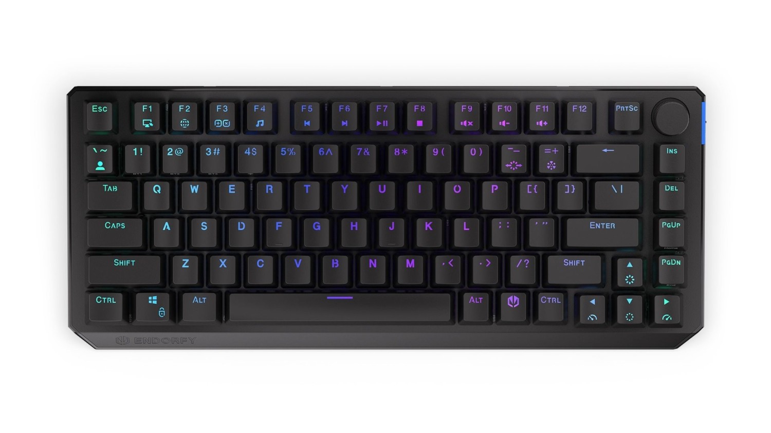 Endorfy Thock 75% Red, Drátové, Bezdrátové, US layout, černá