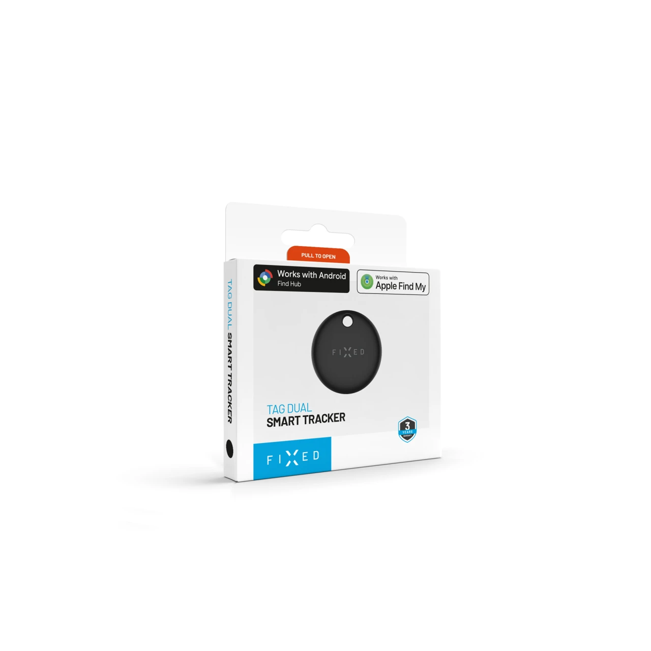 Smart tracker FIXED Tag Dual s podporou Find My a Find Hub, černá