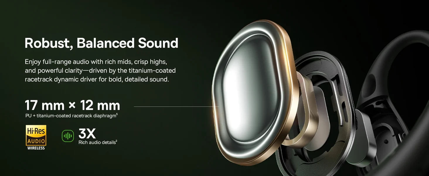 Bluetooth sluchátka Baseus Eli Sport 2 Open-Ear, černá