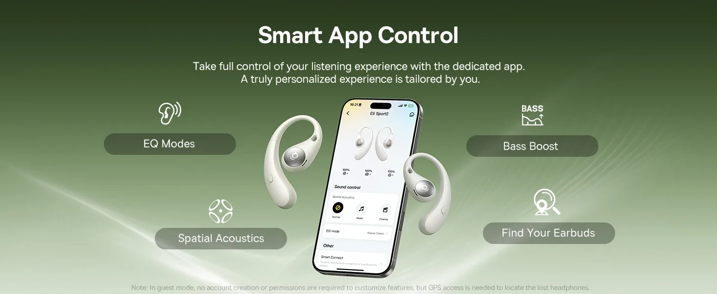 Bluetooth sluchátka Baseus Eli Sport 2 Open-Ear, černá