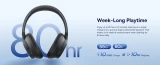 Bluetooth sluchátka Baseus Bass BH1 NC, bílá