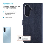 Flipové pouzdro FIXED Opus pro Samsung Galaxy A18, modrá