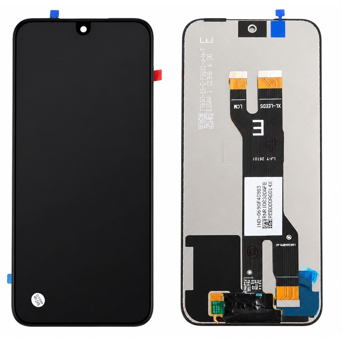 LCD display + dotyková deska + přední kryt pro Xiaomi Redmi Note 17 5G, black (Service Pack)