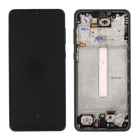 LCD display + dotyková deska + přední kryt pro Samsung Galaxy A33 5G, black ( TFT )