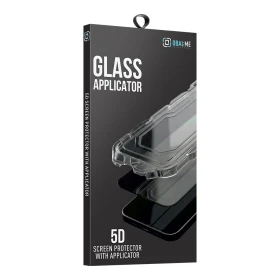 OBAL:ME 5D tvrzené sklo s aplikátorem pro Apple iPhone 13/13 Pro/14/16e/17e, černá