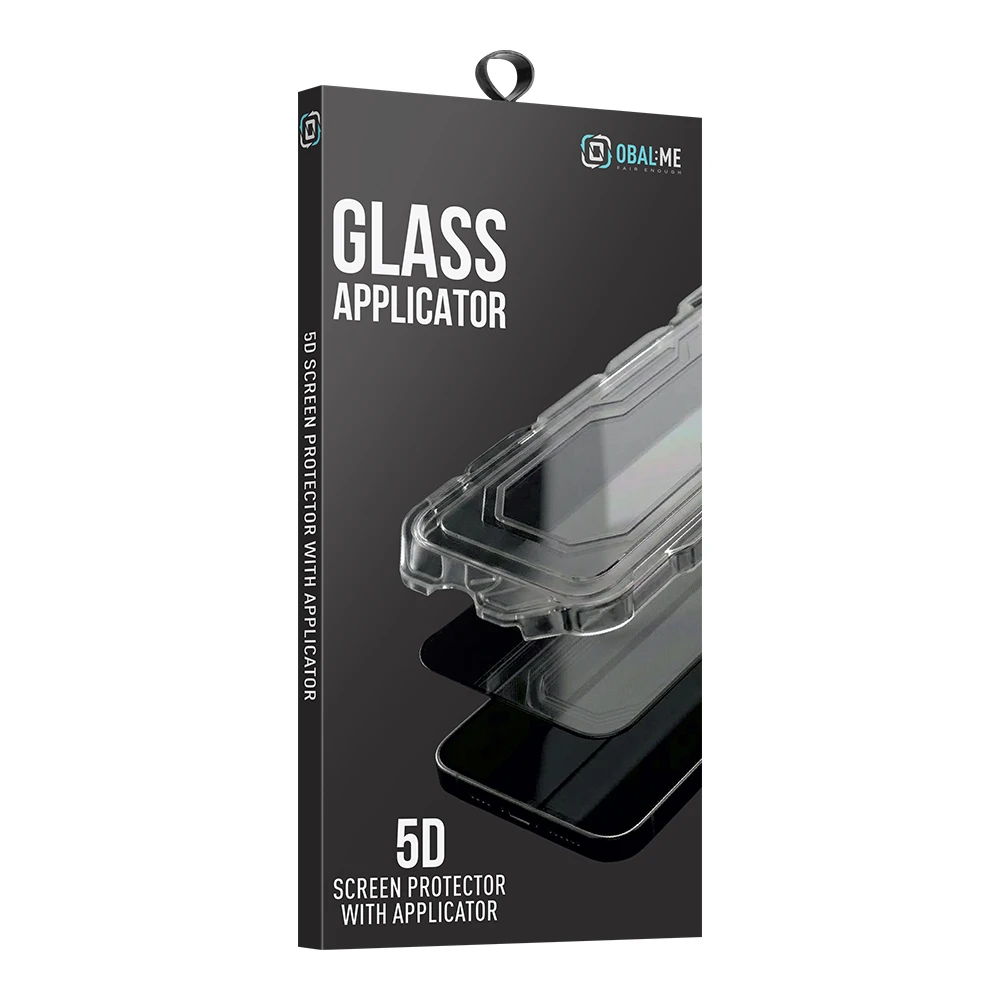 OBAL:ME 5D Tvrzené Sklo s Aplikátorem pro Apple iPhone 13/13 Pro/14/16e/17e Black