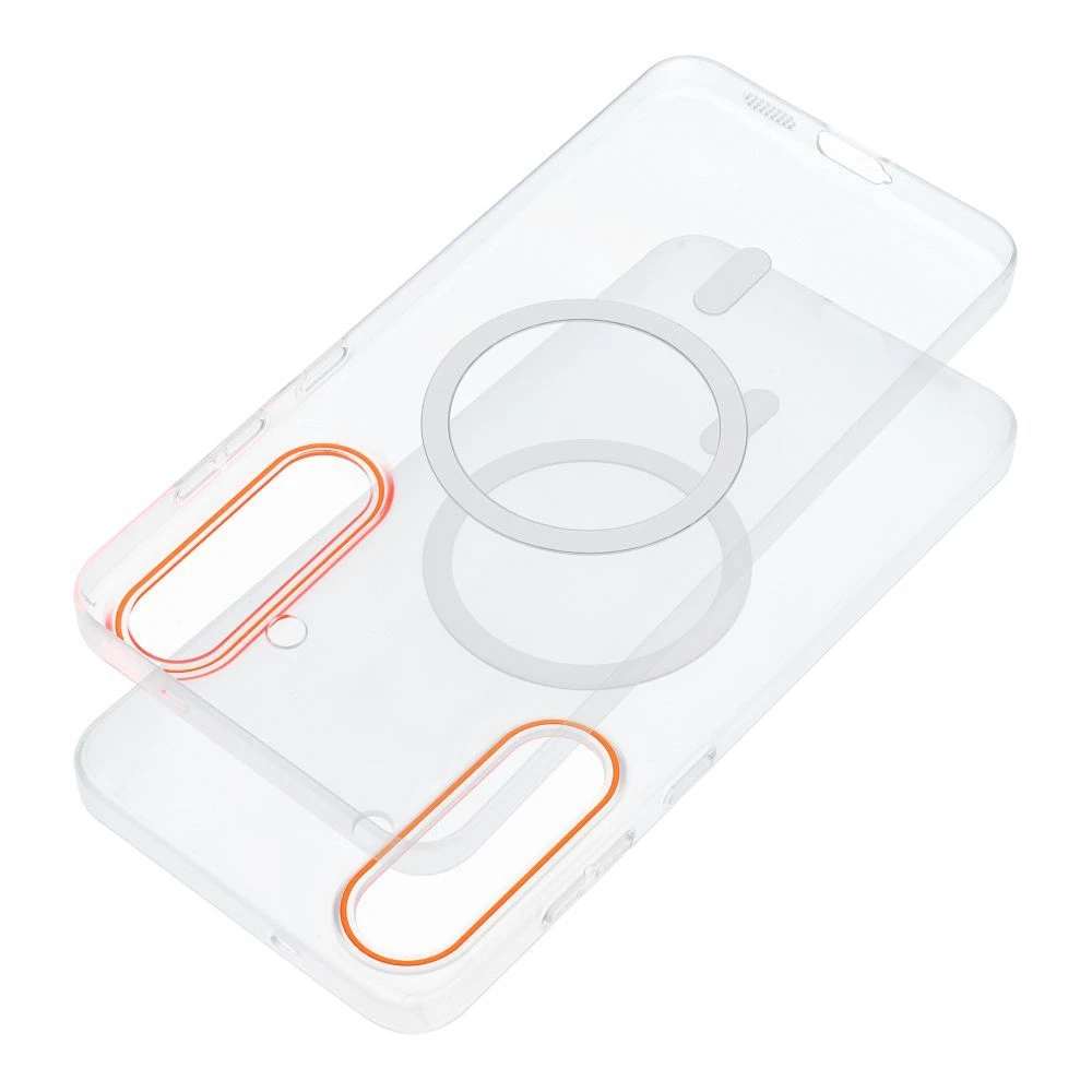 Case for Xiaomi Redmi 17 4G / 5G Go Orange compatible with MagSafe transparent
