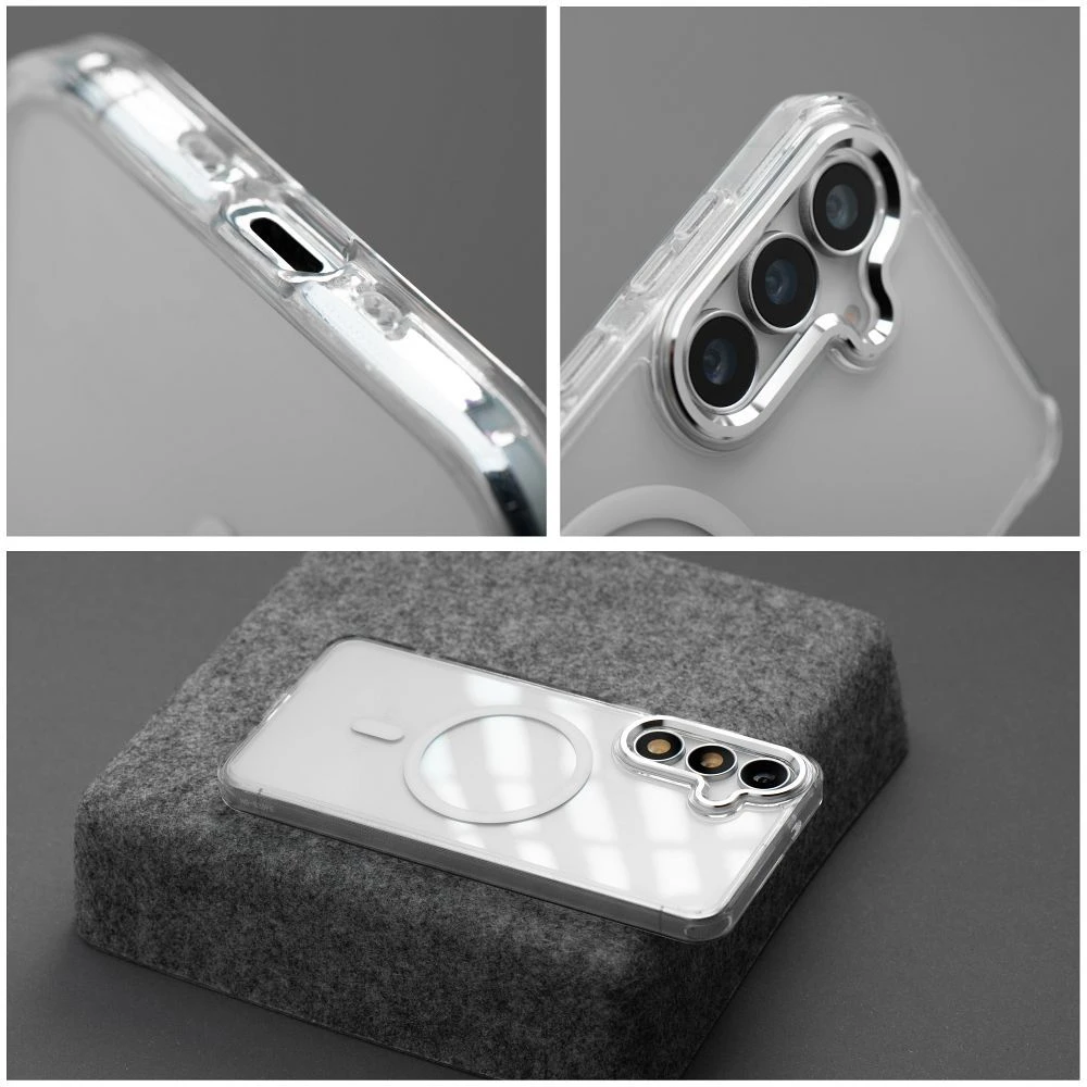 Case for Xiaomi Redmi 17 4G / 5G Frame Clear Hybrid Mag Cover compatible with MagSafe transparent