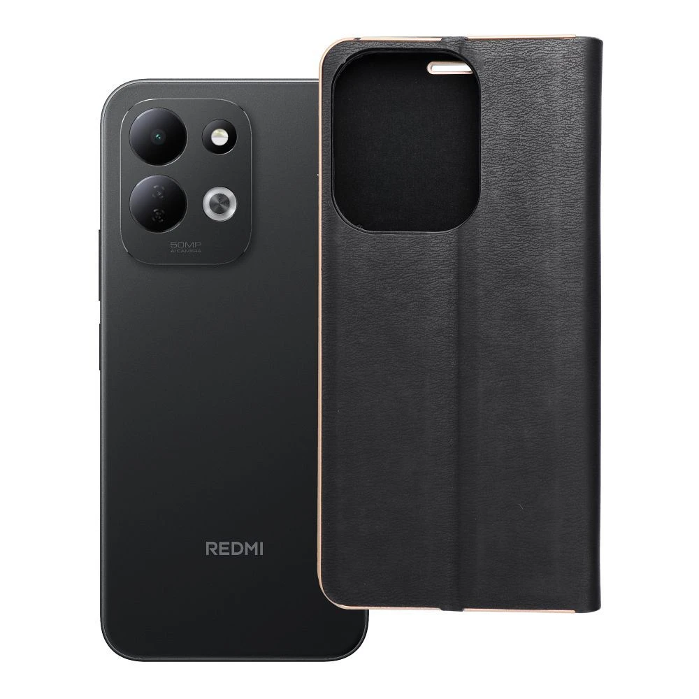Flip case for Xiaomi Redmi 17 4G / 17 5G EU Luna Book Gold black