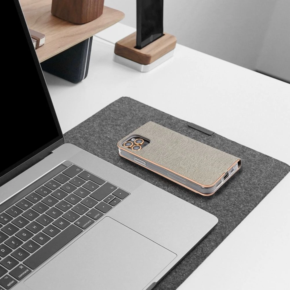 Flip case for Xiaomi Redmi 17 4G / 17 5G EU Luna Book Gold silver