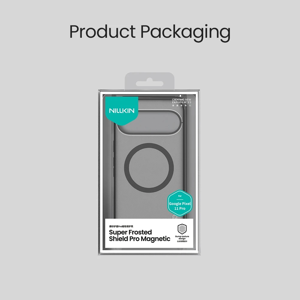 Nillkin Super Frosted PRO Magnetic Zadní Kryt pro Google Pixel 11 Pro Transparent Black