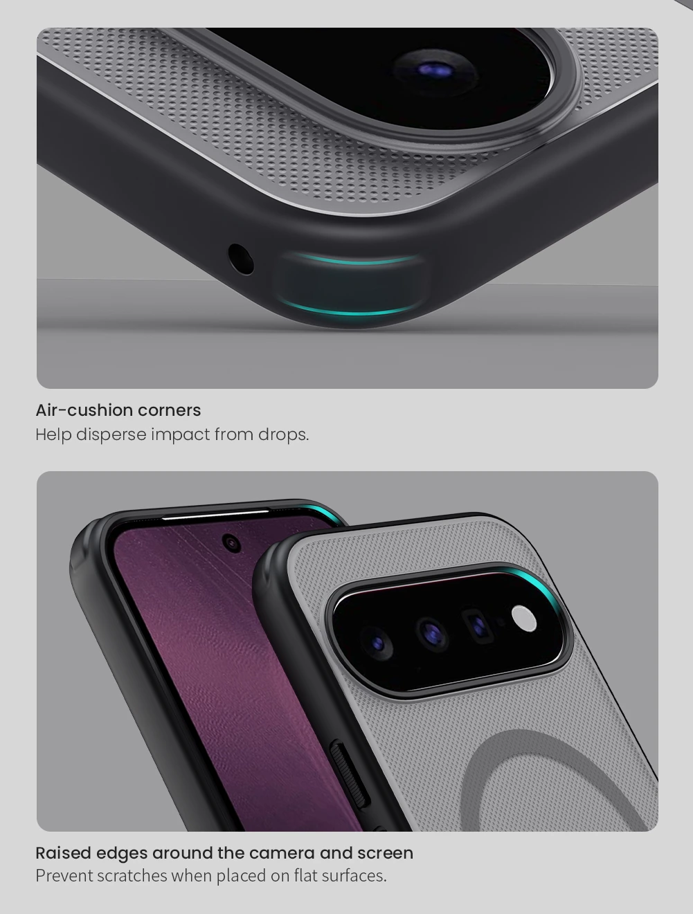 Nillkin Super Frosted PRO Magnetic Zadní Kryt pro Google Pixel 11 Transparent Black