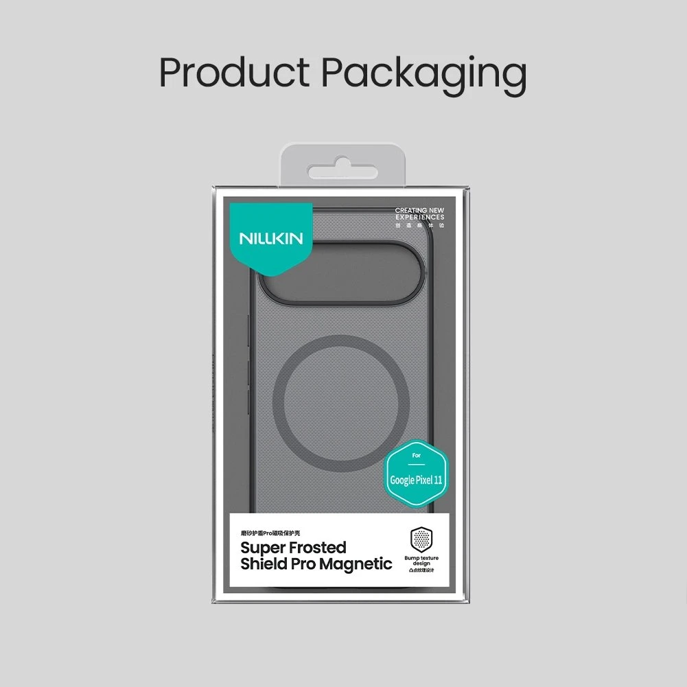 Nillkin Super Frosted PRO Magnetic Zadní Kryt pro Google Pixel 11 Transparent Black