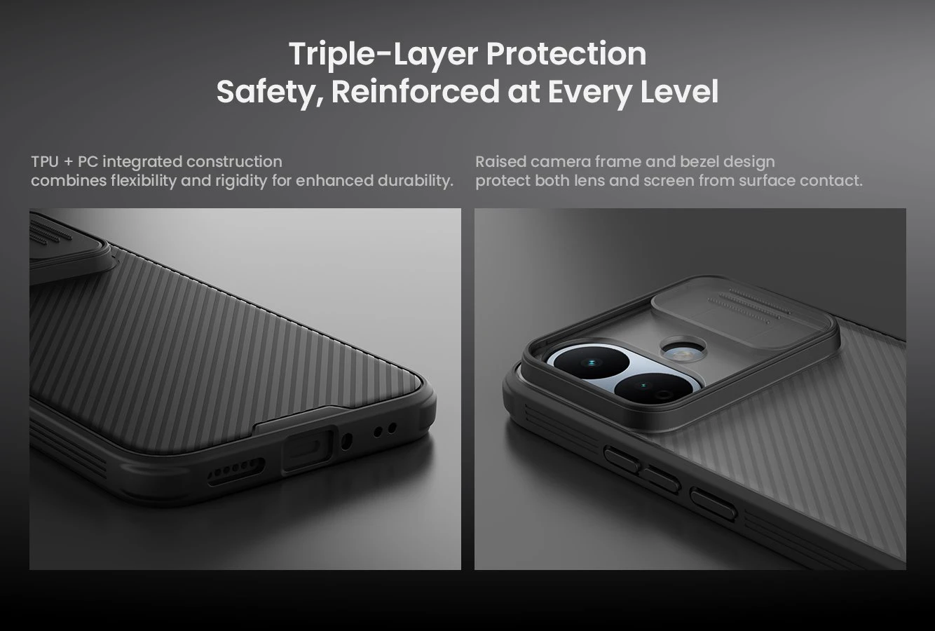 Nillkin CamShield PRO Zadní Kryt pro Xiaomi Redmi Note 17 Pro 5G Black