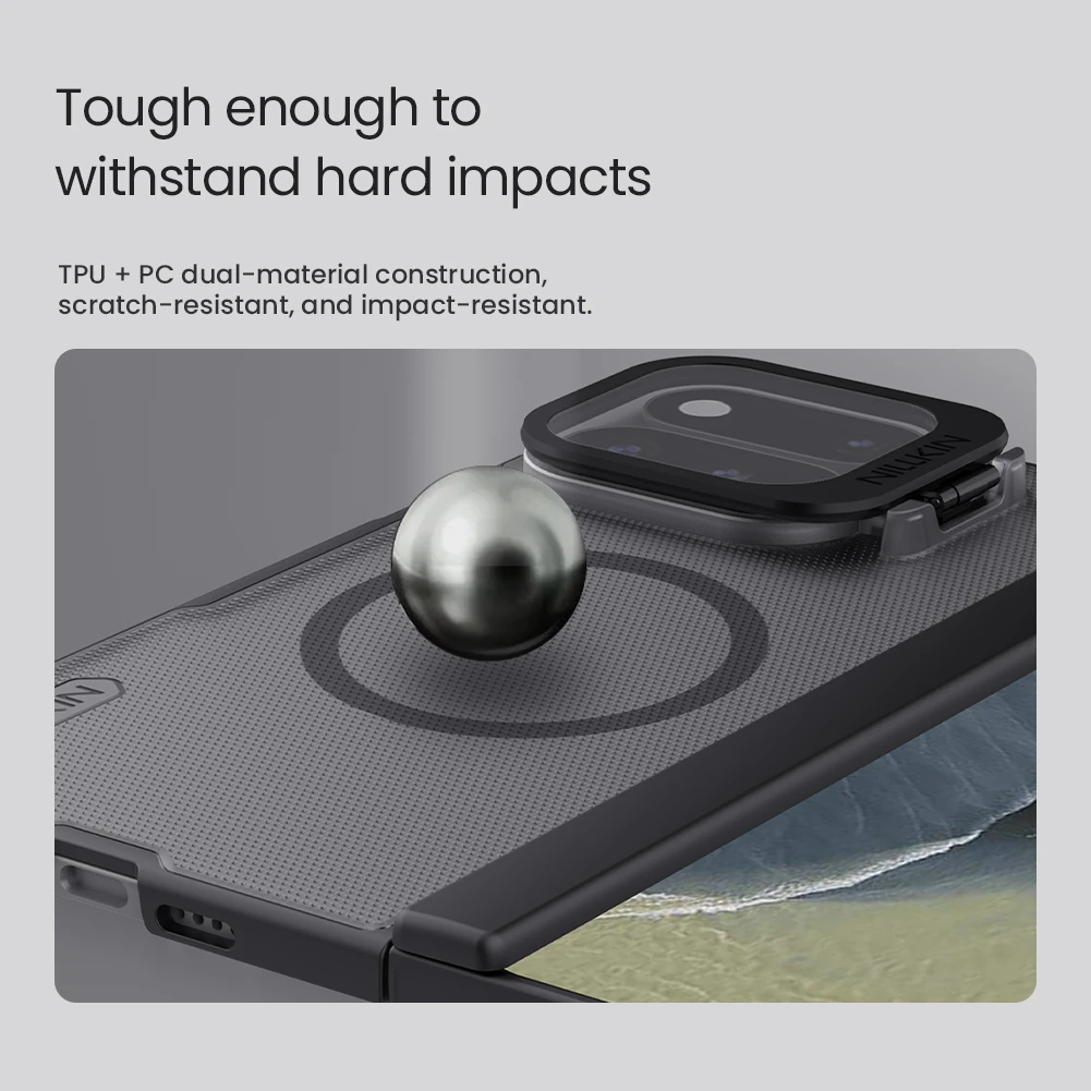 Nillkin Super Frosted Prop Magnetic Zadní Kryt pro Google Pixel 11 Pro Fold Black