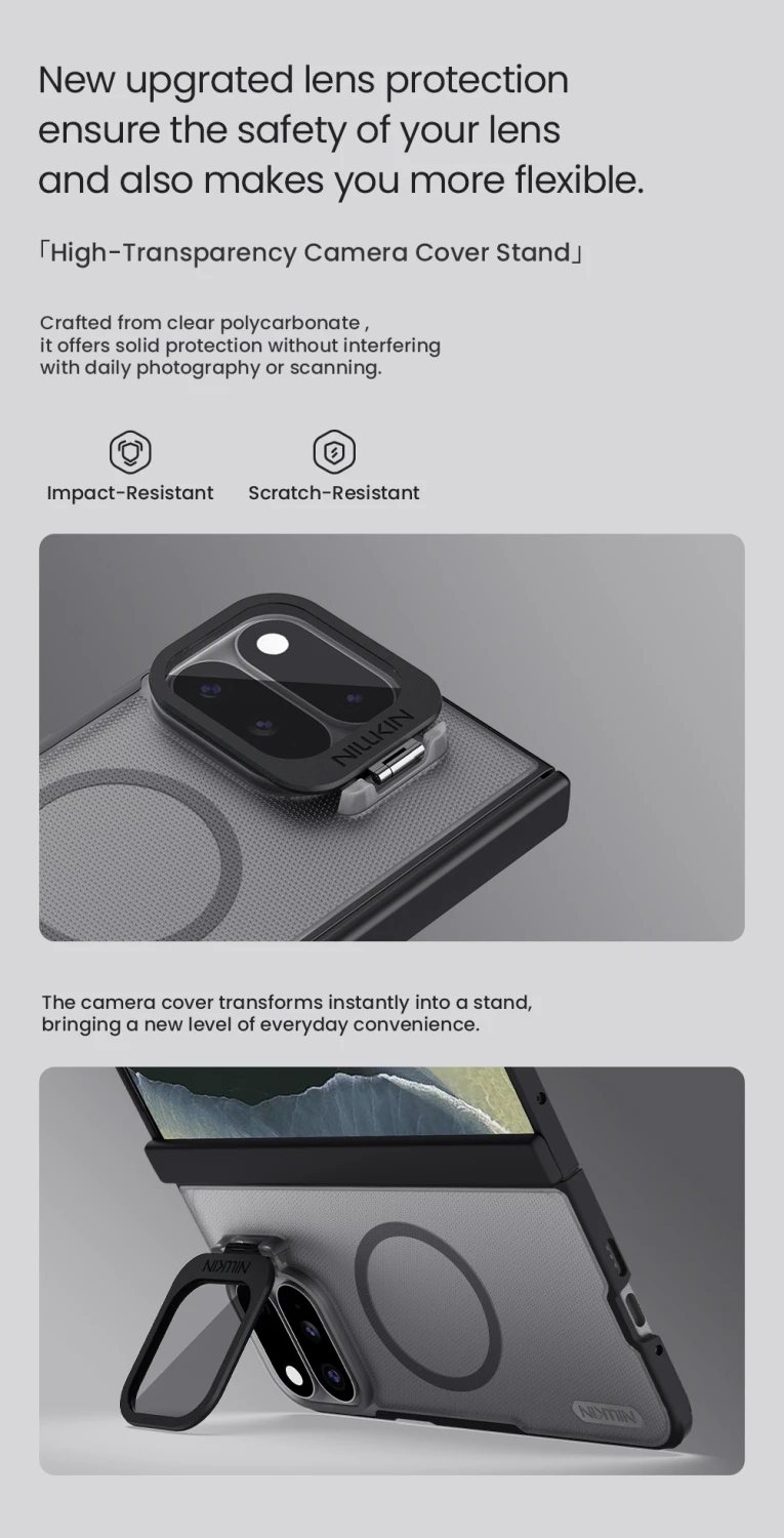 Nillkin Super Frosted Prop Magnetic Zadní Kryt pro Google Pixel 11 Pro Fold Black