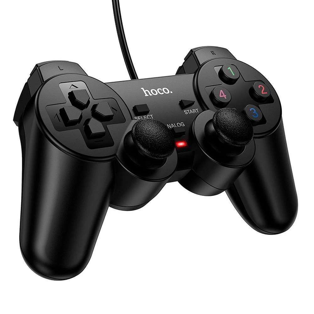 Wire gamepad Hoco for PC Fast Link GA3 black