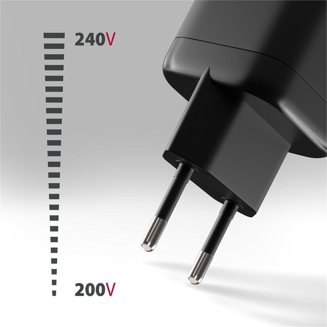 AXAGON ACU-PQ100, GaN nabíječka do sítě 100W, USB-A + USB-C, PD3.0/PPS/QC4+/SFC2.0/Apple, černá