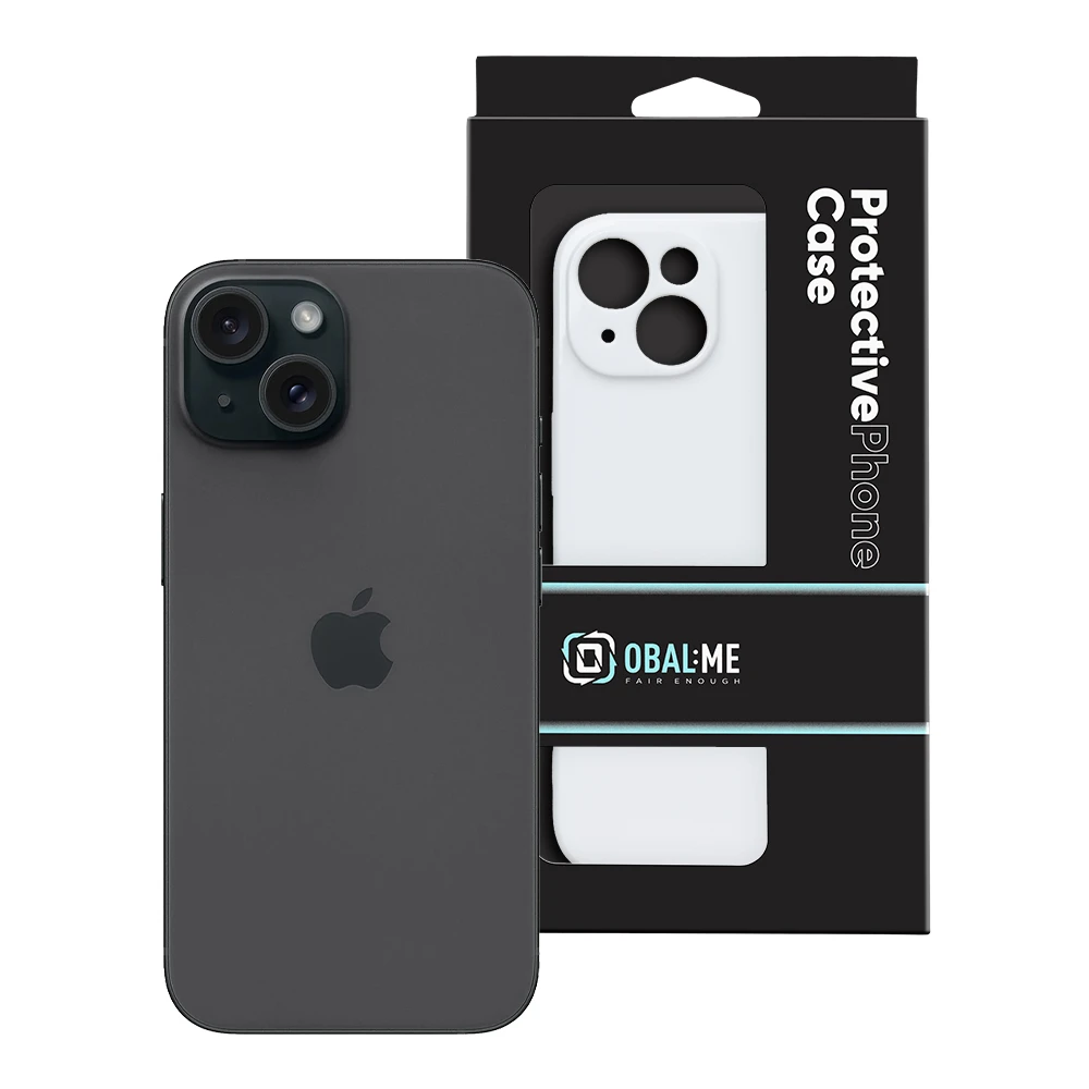 OBAL:ME Glossy Kryt pro Apple iPhone 15 White