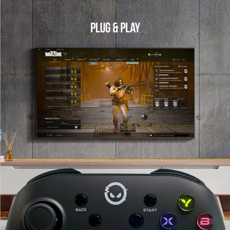 LORGAR gamepad TRIX-510 pro Nintendo Switch, Android, PC, iOS 13, PS3, černý