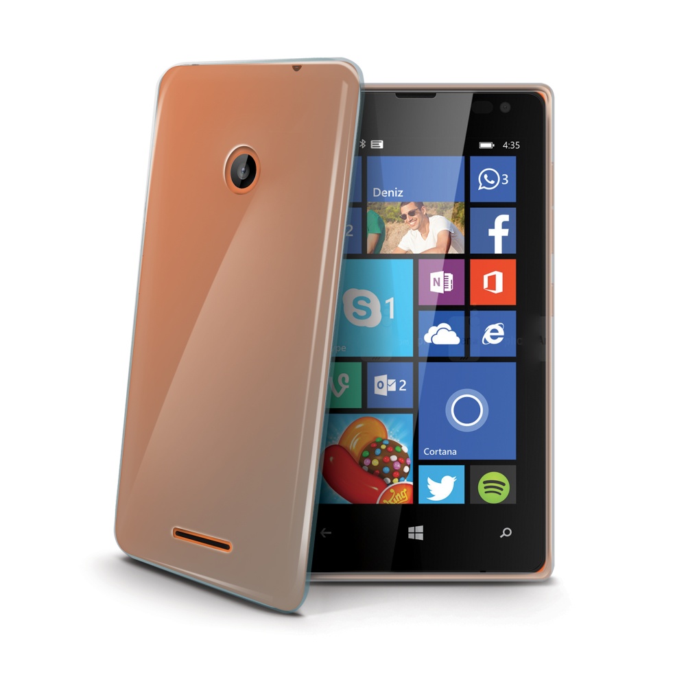 Silikonové pouzdro, obal, kryt, futrál  CELLY Gelskin pro Microsoft Lumia 435 čiré
