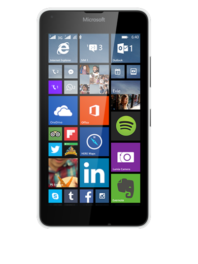 Microsoft Lumia 640 LTE White přední část