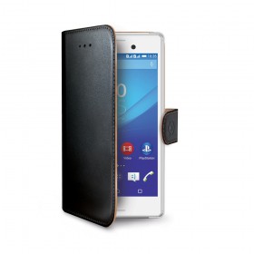 CELLY Wally flipové pouzdro pro Sony Xperia M4 Aqua černé