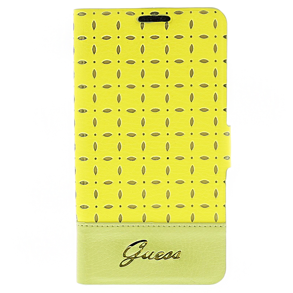 Pouzdro na mobil Samsung Galaxy S4 Guess Gianina žluté