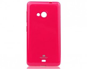 Pouzdro na Microsoft Lumia 535 Mercury Jelly tmavě růžové