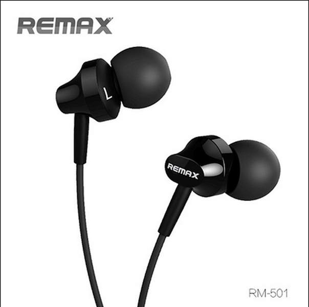 Remax sluchátka - černé