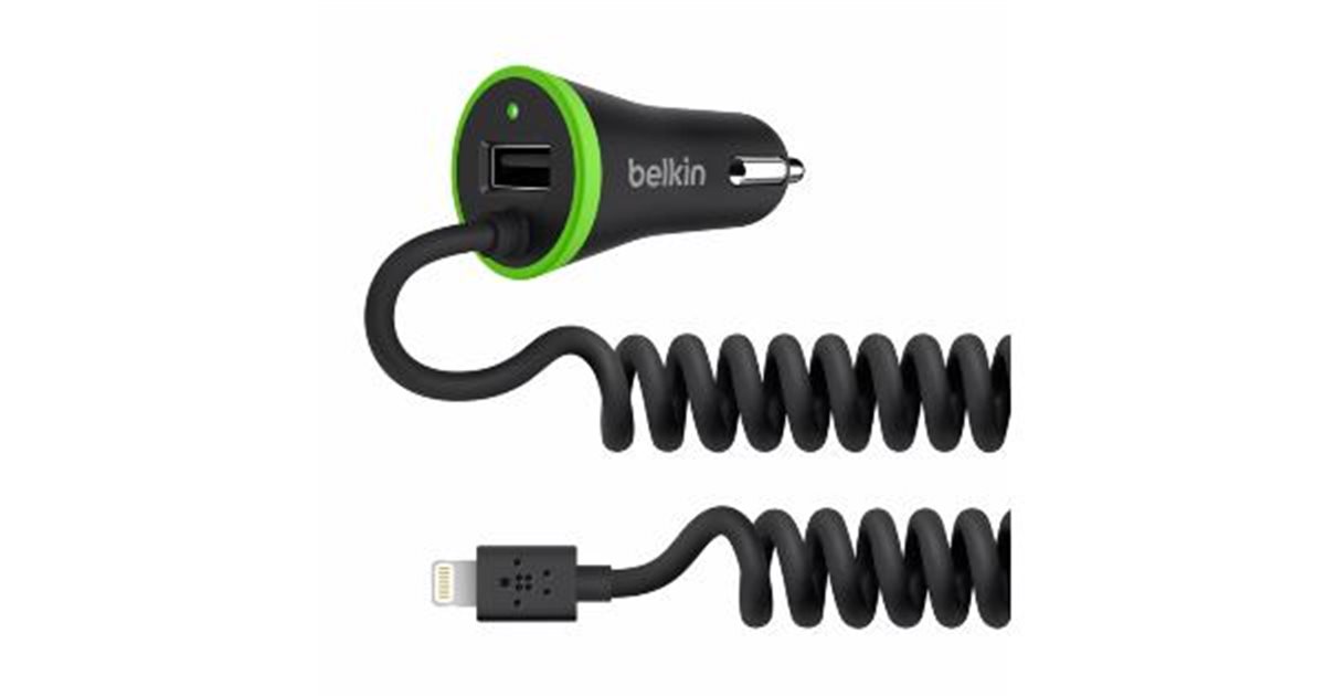 BELKIN Micro USB autonabíječka,3.4A, černá, + Micro USB kabel