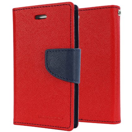 Mercury Fancy Diary flipové pouzdro pro Asus Zenfone2 ZE551 červeno-modré