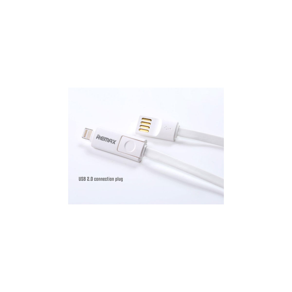 Datový kabel Remax (AA-1043) pro iPhone 5/6+microUSB 1,2 m bílý