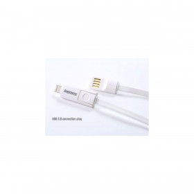 Datový kabel Remax pro iPhone 5/6+microUSB 1,2m bílý