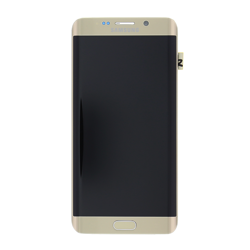 LCD display + Dotyková deska + Přední kryt Samsung G928 Galaxy S6 Edge Plus zlatý