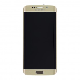 LCD + dotyková deska + přední kryt Samsung Galaxy S6 Edge gold
