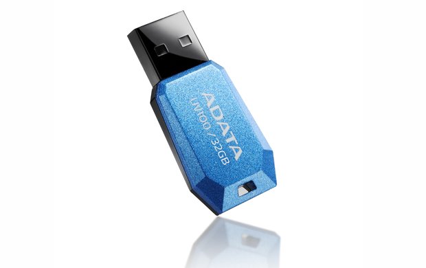 Flash disk ADATA UV100 32GB, USB 2.0, modrý