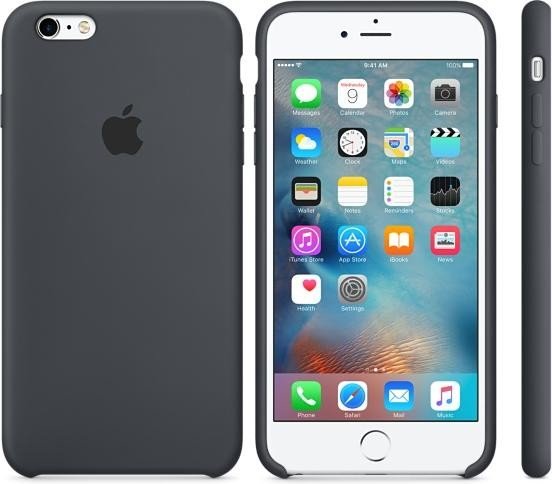 Silikonové pouzdro Apple iPhone 6s Plus Charcoal Gray
