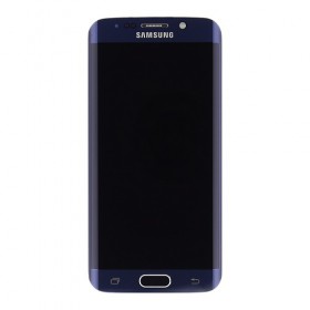 LCD display + dotyk. deska + př. kryt pro Samsung Galaxy S6 Edge G925, černá 