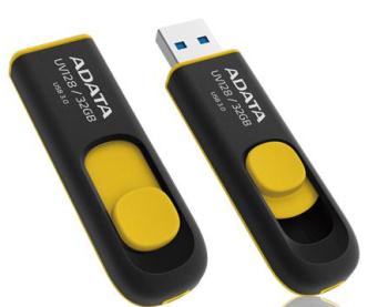 Flash disk ADATA USB UV128 16GB žlutý