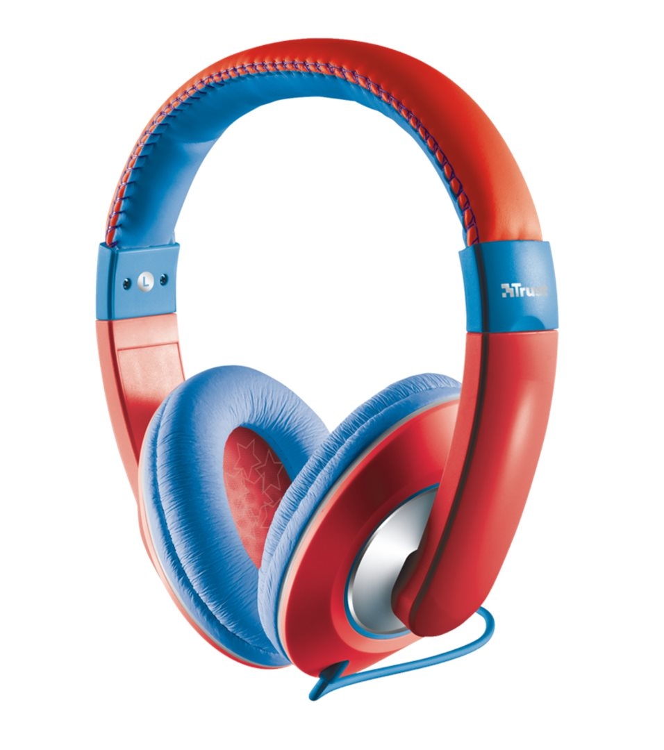 Dětská sluchátka TRUST Sonin Headphone červené