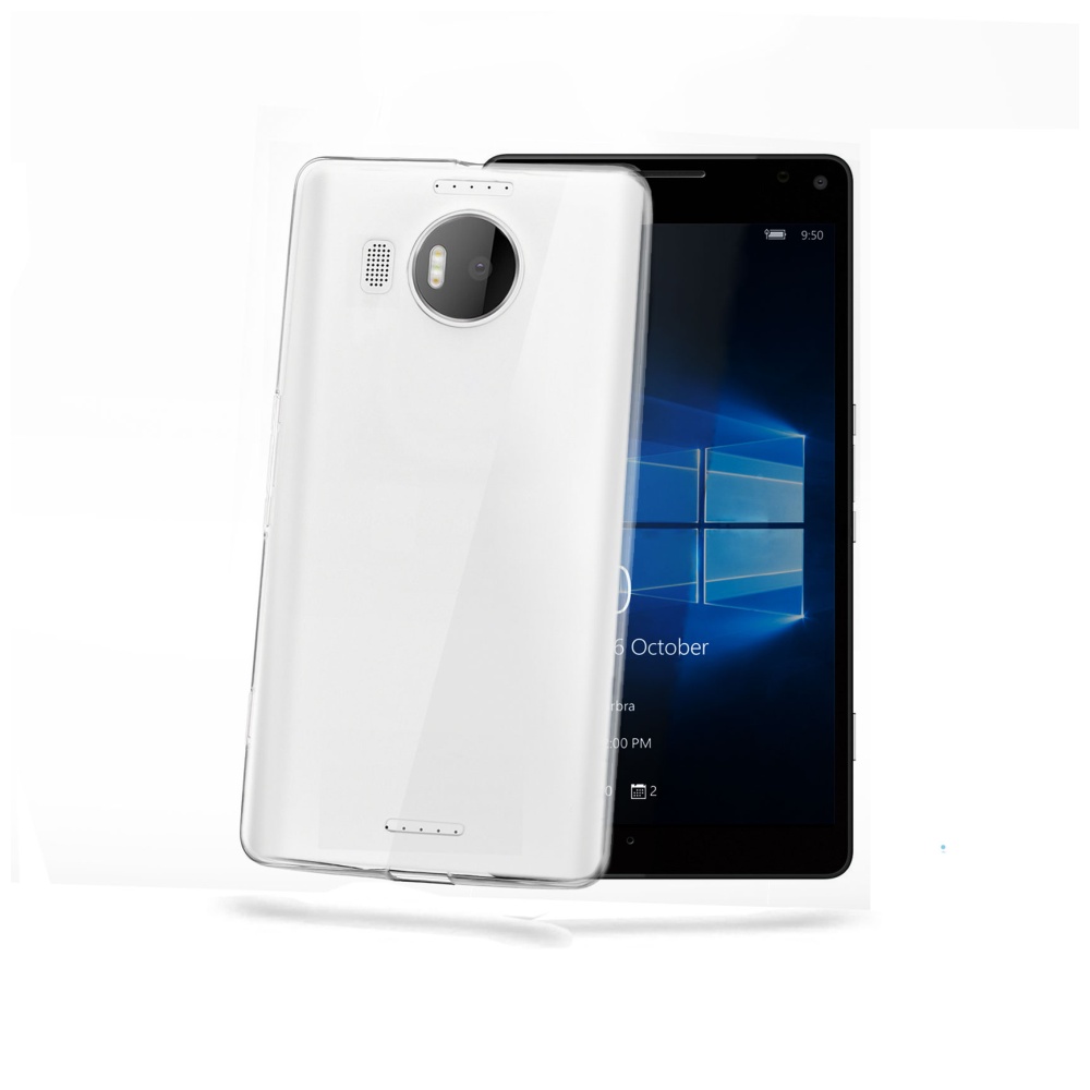 Pouzdro CELLY Gelskin na Microsoft Lumia 950 XL bezbarvé
