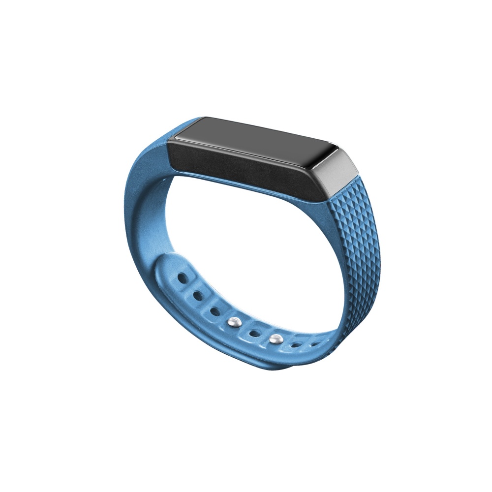 Stylový Bluetooth náramek s dotykovým displejem EASYFIT TOUCH modro-černý