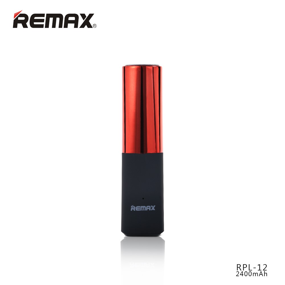 Power bank Remax Lipstick 2400mAh, barva červená