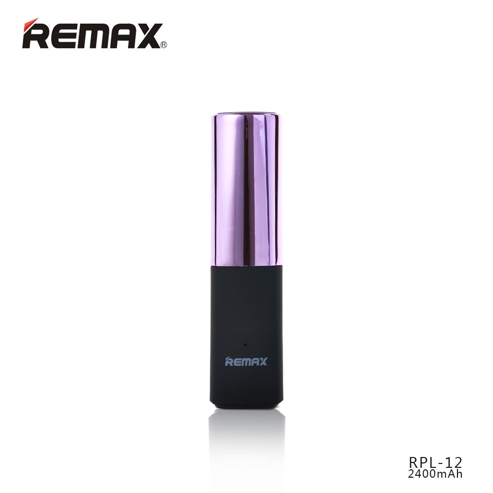 Power bank Remax Lipstick 2400mAh, barva růžová